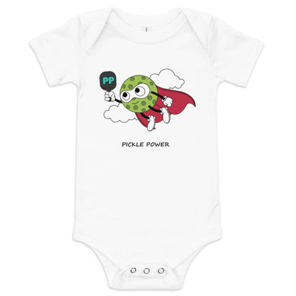 Pickleball Pickle Power Baby short sleeve one piece onesie