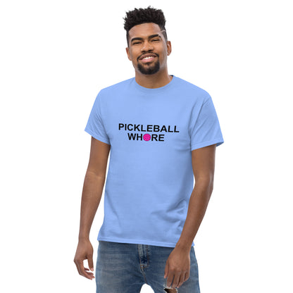 Pickleball Whore Men's classic tee with Pink Ball