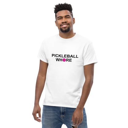 Pickleball Whore Men's classic tee with Pink Ball