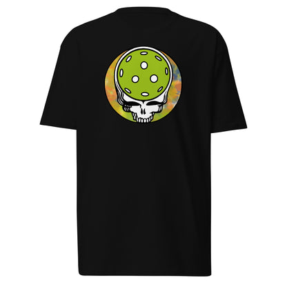 Tie Dyed Pickleball Dead Skull Men’s Premium Heavyweight Tee