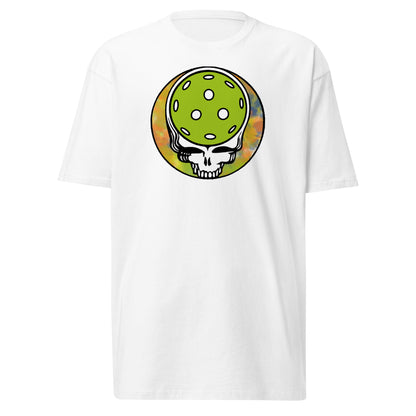 Tie Dyed Pickleball Dead Skull Men’s Premium Heavyweight Tee