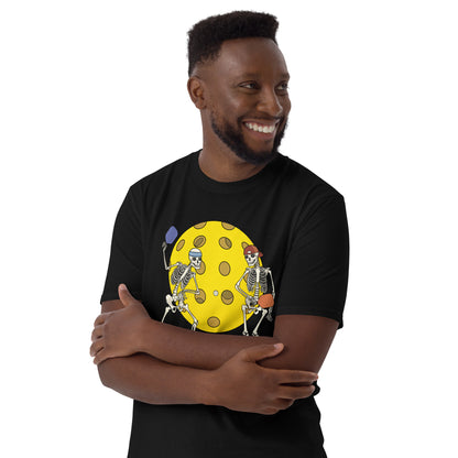 Skeleton Pickleball Short-Sleeve Unisex T-Shirt