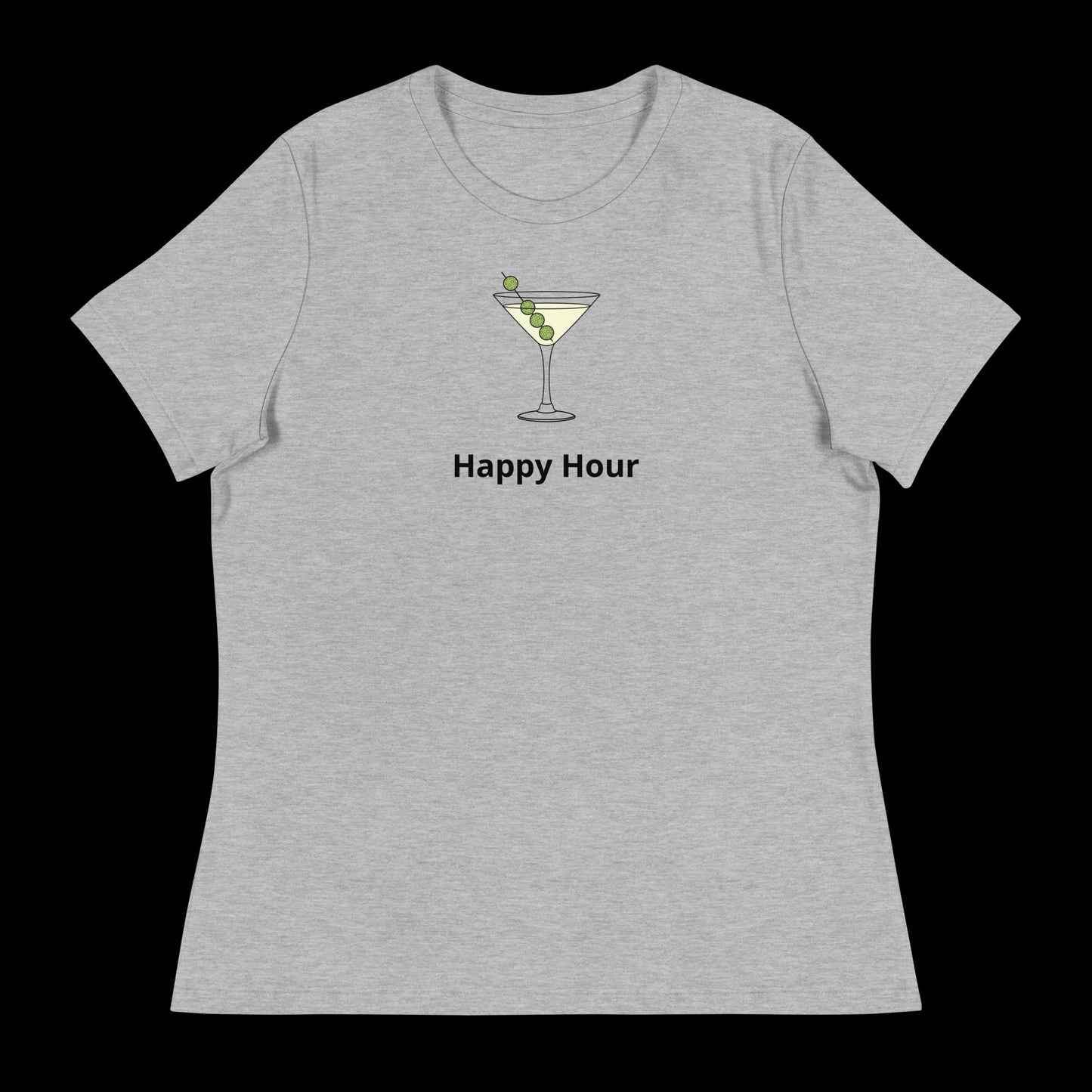 Martini-Olives-Pickleball-Happy-Hour Women's Relaxed T-Shirt