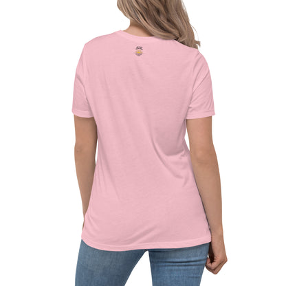 Pickleball Whore Women's Relaxed T-Shirt with Pink Ball