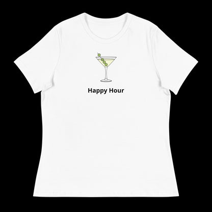 Martini-Olives-Pickleball-Happy-Hour Women's Relaxed T-Shirt