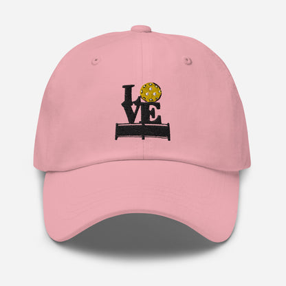 Love Pickleball Dad Baseball Cap - Hotstuff Pickleball