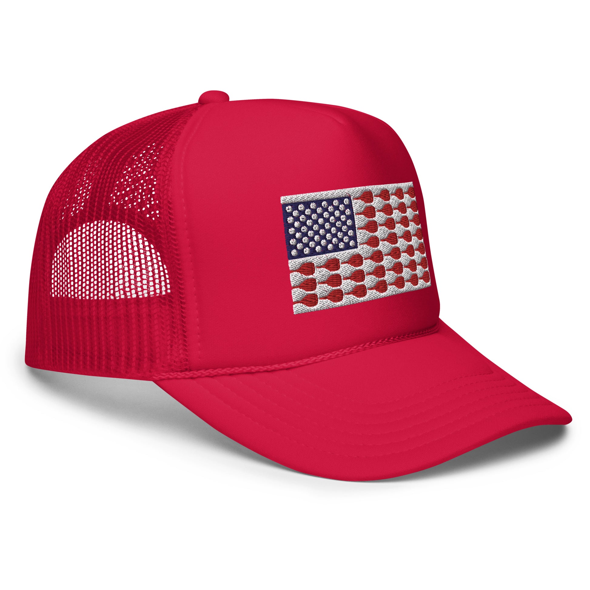 US Flag Pickleball Foam Trucker Hat - Hotstuff Pickleball