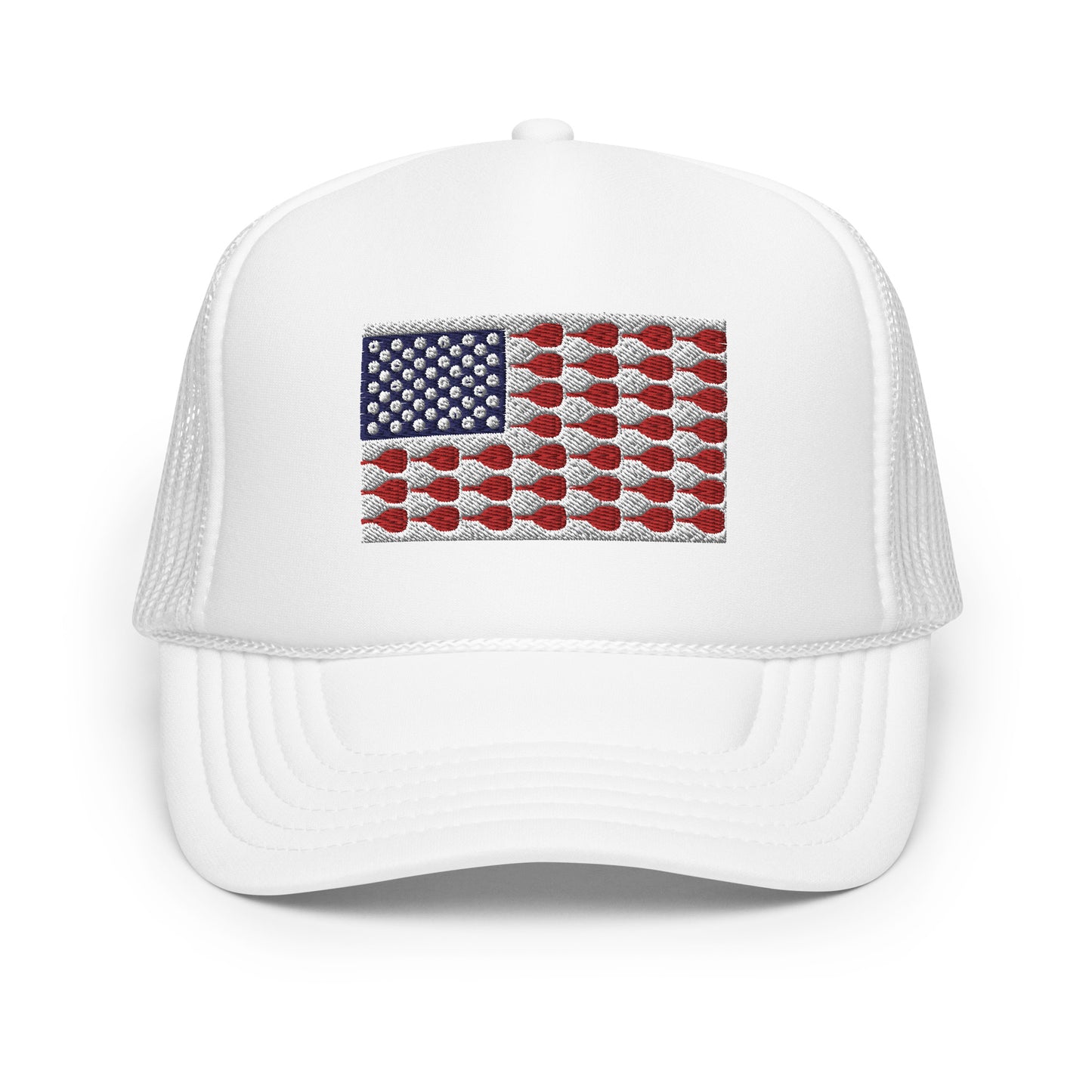 US Flag Pickleball Foam Trucker Hat - Hotstuff Pickleball