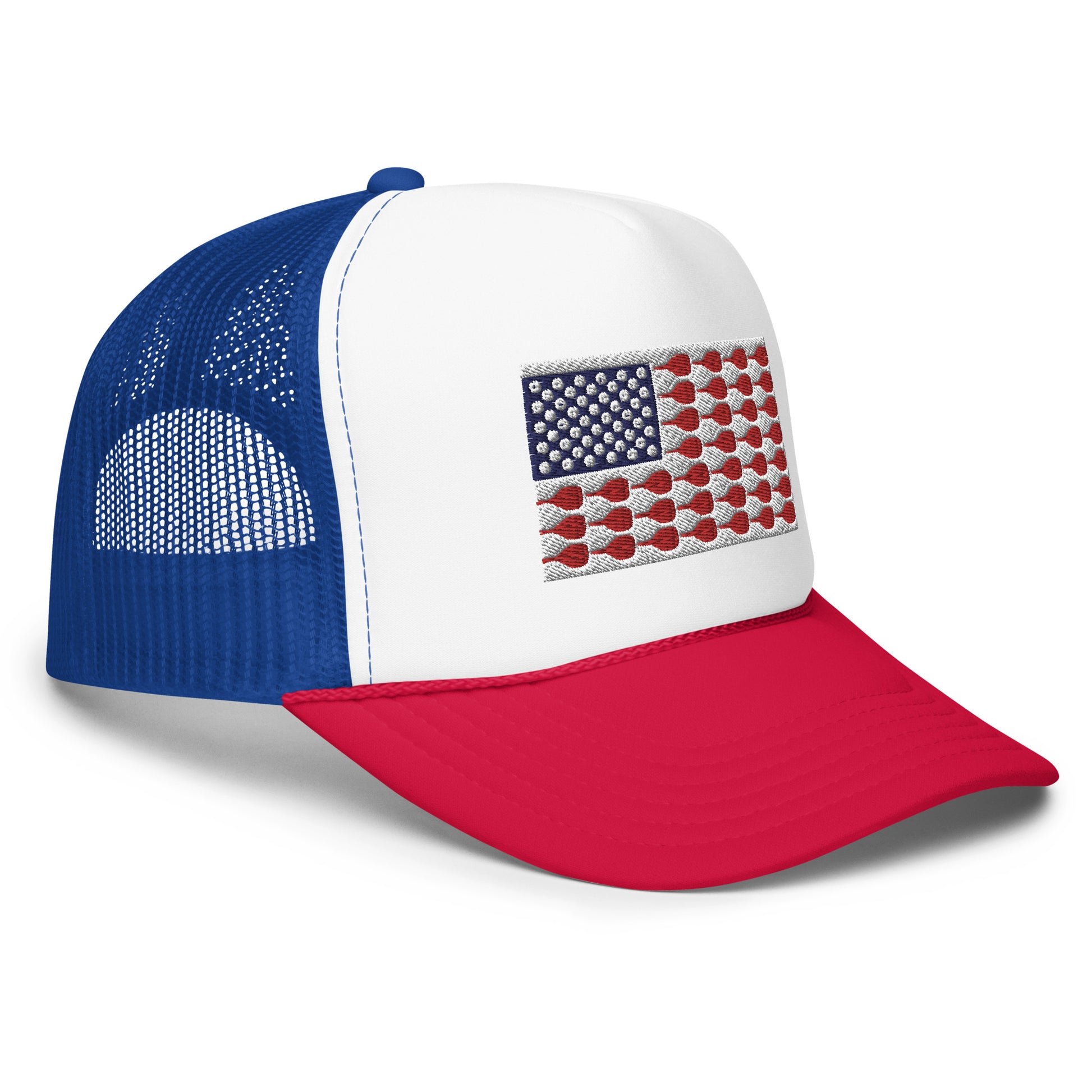 US Flag Pickleball Foam Trucker Hat - Hotstuff Pickleball