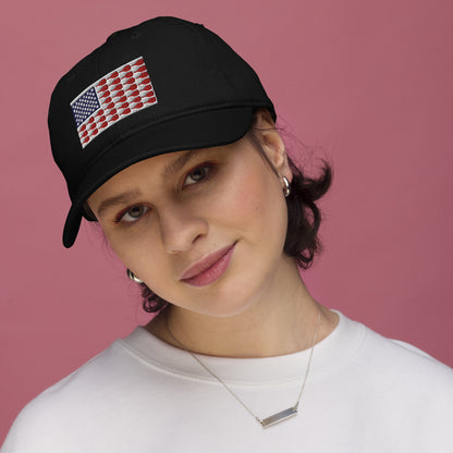 US Flag Pickleball Organic Dad Hat - Hotstuff Pickleball