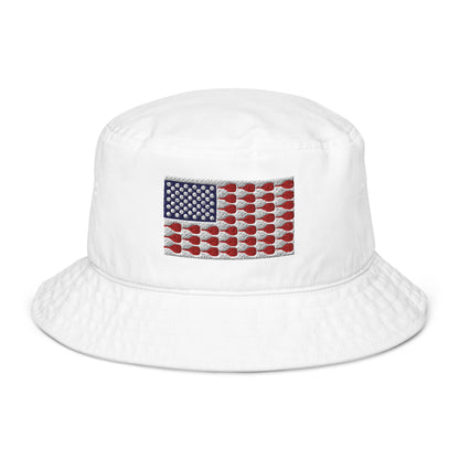 US Flag Organic Bucket Hat - Hotstuff Pickleball