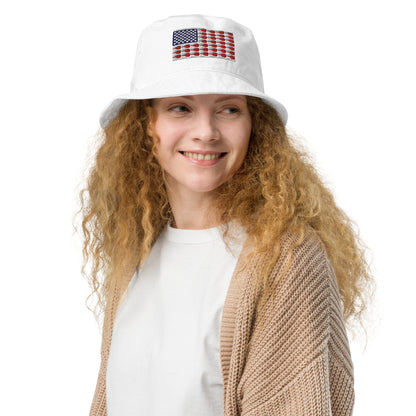 US Flag Organic Bucket Hat - Hotstuff Pickleball