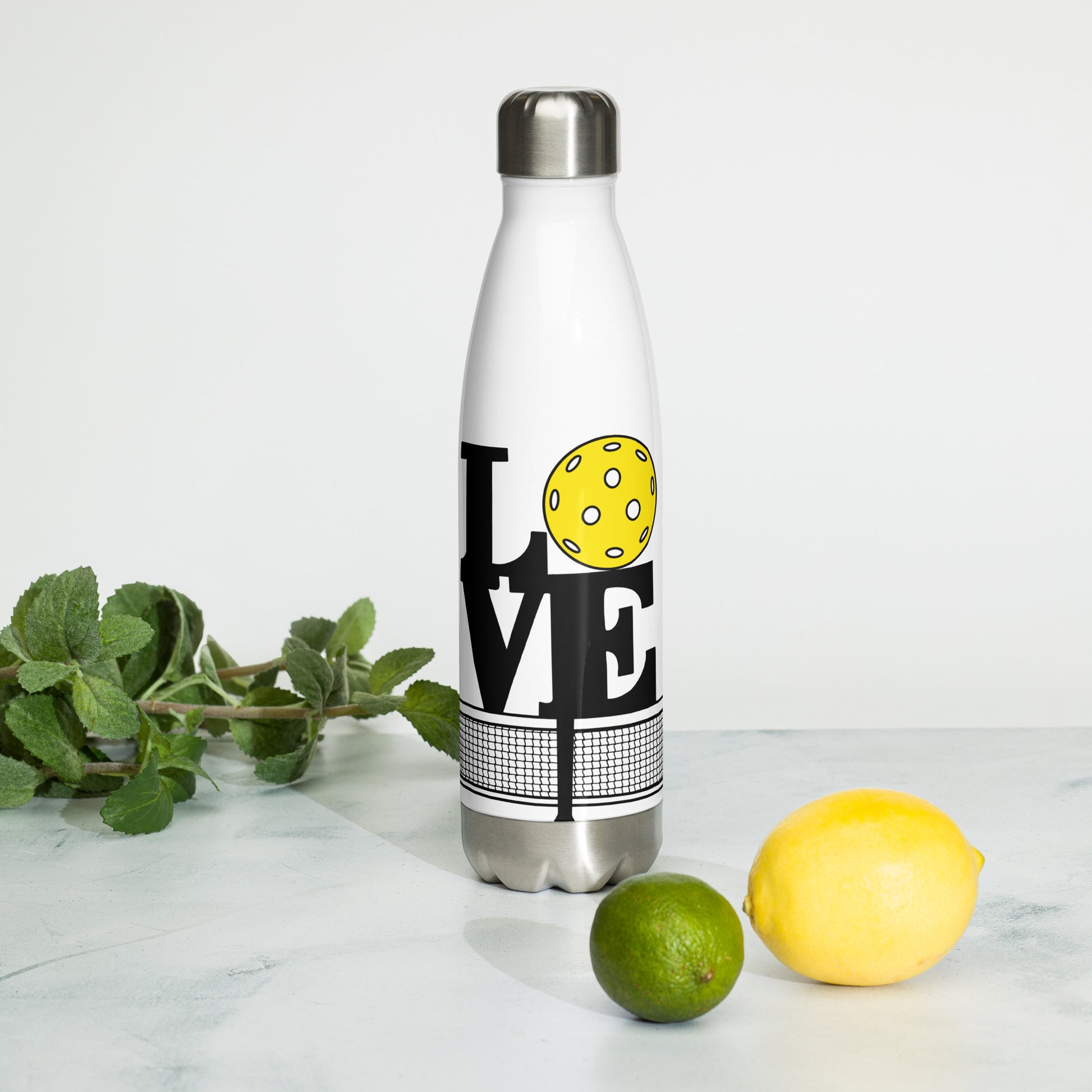 Love Stainless Steel Water Bottle - Hotstuff Pickleball