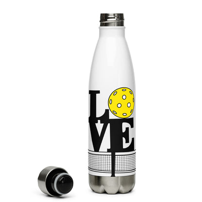 Love Stainless Steel Water Bottle - Hotstuff Pickleball