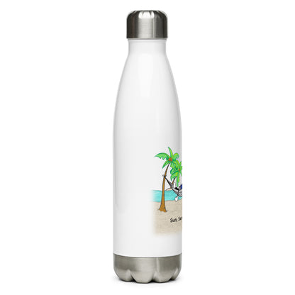 Sun, Sea, Pickleball Stainless Steel Water Bottle - Hotstuff Pickleball