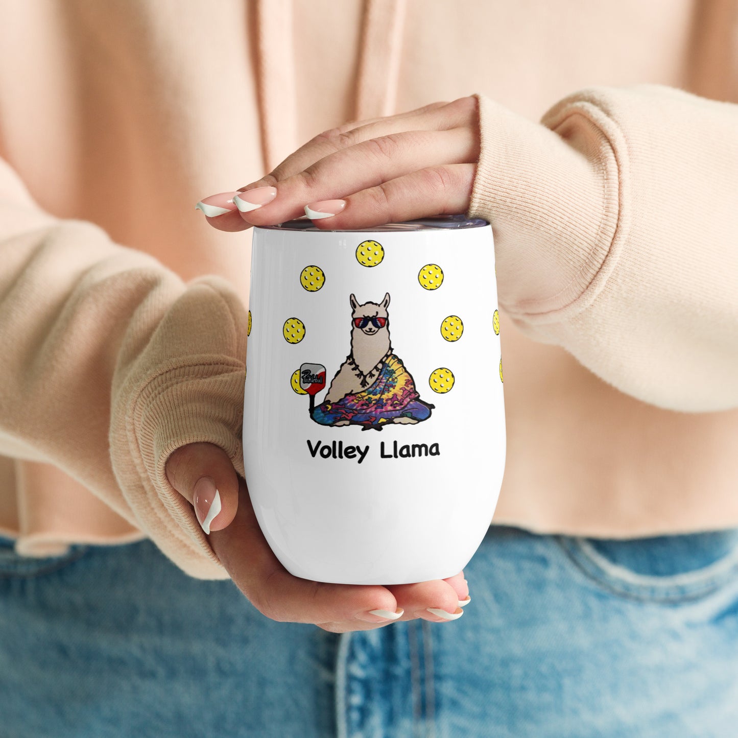 Volley Llama Wine Tumbler - Hotstuff Pickleball